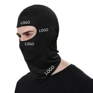 Hot Selling Sturmhaube Benutzer definierte Logo Gesichts maske Ein Loch Outdoor Radfahren Kopf bedeckung Voll gesicht Sturmhaube Ski maske