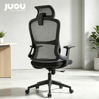 Chaise de bureau exécutive moderne à dossier haut avec soutien lombaire, pivotante, en maille, chaise de bureau ergonomique de luxe pour le personnel, chaises de bureau professionnelles