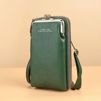 Tas wanita dompet PU lembut kunci ciuman selempang tali bahu tas tangan untuk wanita murah tas wanita dompet selempang ponsel