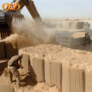 Barrière défensive pour terrain d'entraînement, grillage soudé en fil de fer galvanisé, anti-explosion, <span class=keywords><strong>Hesco</strong></span> Bastion, mur de protection et d'isolation de sécurité - Product Image 2