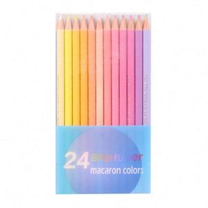 ชุดดินสอสีไม้แบบน้ำมัน 12/24/50 สี สำหรับนักเรียน/เด็ก ลายมาการอง สีสันสดใส - Product Image 3