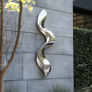 Statua Moderna Astratta in Acciaio Inossidabile per Esterni, Scultura <span class=keywords><strong>da</strong></span> Parete - Product Image 5