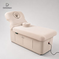 Table de massage électrique de luxe moderne pour hôtel et spa, 1 moteur, en cuir PU, capacité 300 kg, couleur personnalisable, pour salon commercial