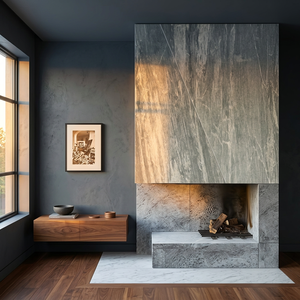 Revêtement mural en pierre ardoise 100% résine extérieure naturelle, épaisseur 1-3mm, translucide, imperméable, ignifuge, finition de surface naturelle moderne - Product Image 5
