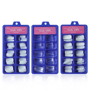 <span class=keywords><strong>Uñas</strong></span> Postizas Profesionales en Caja de 100 Piezas, Nueva Colección <span class=keywords><strong>2021</strong></span>, Cobertura Completa, Media Cobertura, Puntas de <span class=keywords><strong>Uñas</strong></span> Acrílicas Francesas, 10 Tamaños - Product Image 1