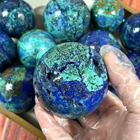 Esferas de Cristal Azurita de Alta Calidad, Bola de Cristal Pulida, Colección de Arte Folclórico, Regalos de Boda, Adornos para Negocios
