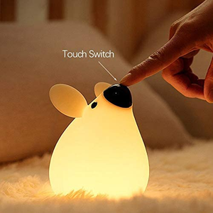 Đèn Hình Chuột Dễ Thương Đèn Silicon Hình Động Vật Đèn Ngủ Có Thể Điều Chỉnh Độ Sáng USB Đèn Ngủ Cho Trẻ Em Cho Phòng Ngủ - Product Image 3