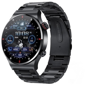 Montre connectée en acier inoxydable avec suivi du rythme cardiaque et du sommeil, bracelet de sport, écran IPS, montre de fitness - Product Image 1