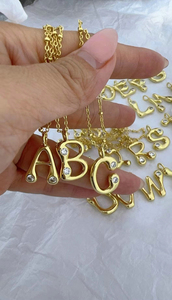 Hot bán đồ trang sức bằng đồng dát Zircon ban đầu kim cương thư một mặt dây chuyền vòng cổ - Product Image 3