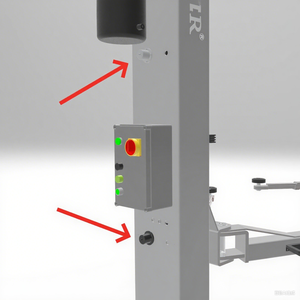 Dongkrak Mobil Dua Tiang Manual/Elektrik 5,5 Ton dengan Pengunci Manual/Elektrik, Tinggi Angkat 1900mm dan Jarak Tiang 3300mm - Product Image 4