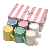 Tasses en céramique multicolores polyvalentes avec poignée Tasse pour boire et décorer