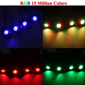 OVOVS Autres accessoires d'éclairage de voiture Lumières de roche à 9 LED blanc pur pour camion tout-terrain RV <span class=keywords><strong>Camper</strong></span> - Product Image 4