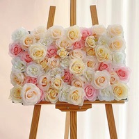 Muro de Flores Artificiales para Fondo de Boda, Arreglo Floral Simulado, Decoración para Centro Comercial, Arreglo de Rosas, Plantas Verdes
