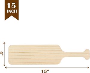 Paleta de madera sin terminar <span class=keywords><strong>con</strong></span> diseño Art Deco para Fraternity Paddle Craft - Product Image 6