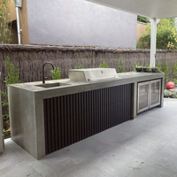 Meuble de rangement en aluminium pour barbecue, îlot de cuisine extérieur, fournisseur OEM ODM en gros pour patio et jardin