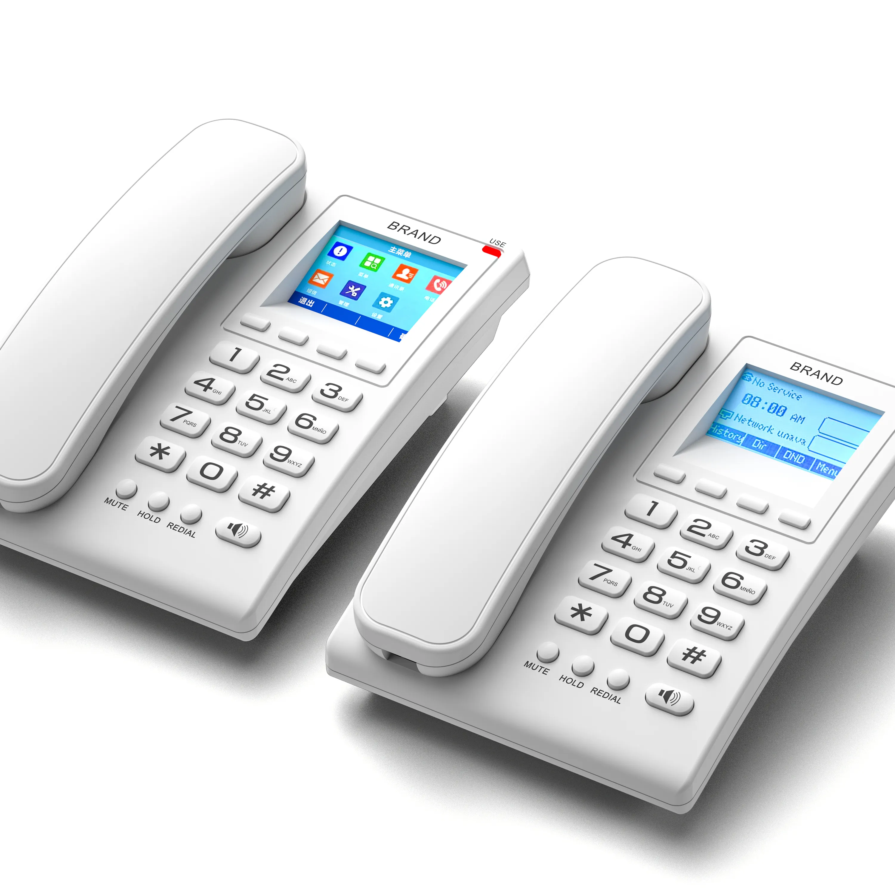 2023 Nieuwe 2.4 Inch Kleurenscherm Ondersteuning Poe Business Conference Hotel Ip Telefoon Pbx Systeem Sip Voip Telefoon