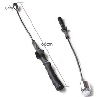 Bâton d'entraînement de golf en acier chromé pour débutants – Aide à la pratique du swing, tempérament et force, 65 cm, pour entraînement personnel