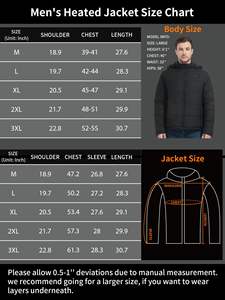 Chaqueta Térmica Unisex para Esquí y Snowboard, 7.4V 20000mAh, Impermeable, Cortavientos, Ecológica, Diseño Freestyle de Nailon/Algodón - Product Image 3