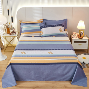 Wholesale 100% Cotton <strong>Bed</strong> <strong>Sheets</strong> Set Good Quality <strong>Floral</strong> Pattern Flat <strong>Sheet</strong> Hot Sale for Home Textile Use in Living Room - Product Image 6
