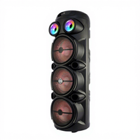 CSN-831 Big Power Triple 8 Inch Woofer, Haut-parleur professionnel de karaoké extérieur avec double tweeter RGB