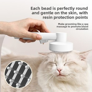 Cepillo <span class=keywords><strong>para</strong></span> Quitar Pelo de Mascotas con Cerdas Autolimpiables Activadas por Botón y Diseño de Pin <span class=keywords><strong>para</strong></span> el Cuidado de <span class=keywords><strong>Perros</strong></span> y Gatos - Product Image 2