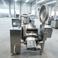 Elektrische oliekookmixer met automatische kantelfunctie, thermisch geïsoleerde oliepot en planetaire roerder voor fruitjam, tomatenpuree en currysaus