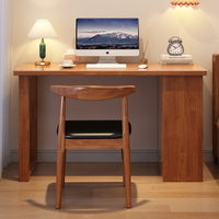 Bureau d'ordinateur en bois massif avec étagères latérales de rangement, table d'étude réversible pour bureau à domicile, vente en gros pour chambre et appartement