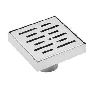 Stainless steel 304/316 point square drain with DN50mm outlet brushed surface or colorful choice hot sale in market