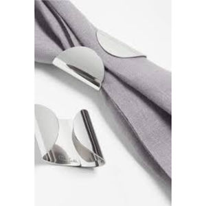 Anillo de Servilleta Redondo Clásico de Metal, Duradero, Resistente al Óxido, Acero Inoxidable, Aleación de Zinc de Alta Calidad con Cromo/Plata para Fiestas - Product Image 1