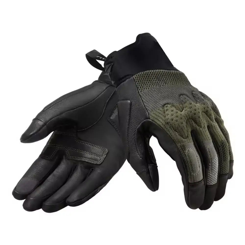 Motorcycle Black Hard knuckle Khaki Green Custom Made Black Winter Full Half Finger Leather Combat Tactical Work Gloves