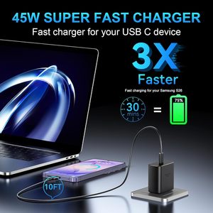 <span class=keywords><strong>Chargeur</strong></span> 45W à vente rapide, tête de charge super rapide PD UK/EU/US, compatible avec <span class=keywords><strong>Samsung</strong></span> <span class=keywords><strong>Galaxy</strong></span> S24 S23 Note 20, <span class=keywords><strong>chargeur</strong></span> de téléphone portable - Product Image 3