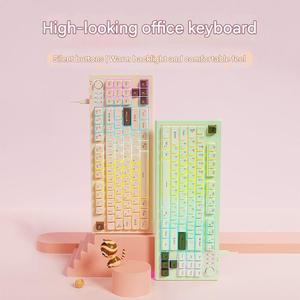 Multi Typ V87 Membran BT Tastatur Maus Set Gaming Computer Silent Charging Typ C Jungen und Mädchen Büro tastatur - Product Image 3