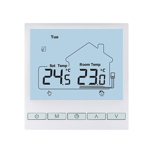 Termostato programable semanal de calefacción por suelo radiante Termostato de pantalla LCD con bloqueo para niños - Product Image 1