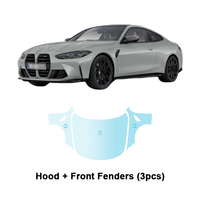 Pour BMW M4 Coupé G82, chaque partie du film TPU PPF est pré-découpée, film transparent auto-réparateur résistant aux rayures