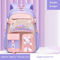 Mochila con logotipo personalizado de gran capacidad, ligera e impermeable para niñas y niños, bonita mochila para libros de primaria para estudiantes, mochila escolar