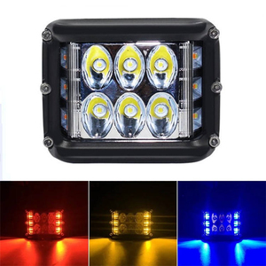Luces LED de Trabajo Todoterreno de 4'' y 36W, Tipo Cubo, con Doble Luz Estroboscópica Lateral Azul, Roja y Ámbar, para UTV RZR - Product Image 1