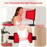 Lampe de table 120 LED 660nm 850nm 21W pilotée par télécommande avec impulsion, soin cutané domestique, thérapie par la lumière