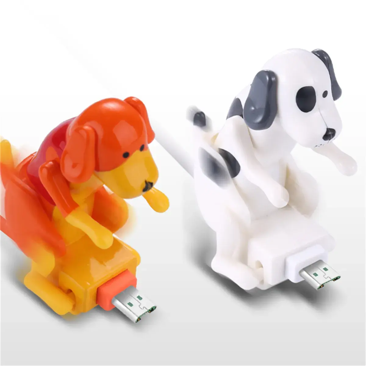 Kabel Pengisi Daya Cepat Anjing Humping Lucu Kabel Pengisian Daya Tanggal Kabel Kompatibel dengan Ponsel Micro-usb