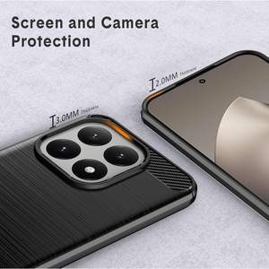 Funda Protectora para Teléfono 15T, Flexible, de TPU, con Textura Cepillada, Antideslizante, a Prueba de Golpes - Product Image 4