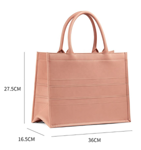 Bolso de Mano de Cuero PU con Logotipo Personalizado, Bolso de Mano Cóncavo de Moda, Bolso de Mano de Lujo de Alta Calidad al por Mayor - Product Image 3