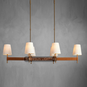 Candelabro de restaurante moderno simple italiano creativo rectangular cocina isla comedor candelabro - Product Image 1