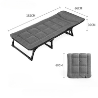 Lit pliable - lit simple - lit pour la sieste - lit simple pour la sieste à domicile - lit portable multifonctionnel et confortable