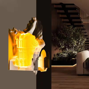 Lampe de table en plâtre dimmable pour chambre à coucher, lampe de bureau aromathérapie, lumière décorative LED classique minimaliste pour bureau, chambre et chevet - Product Image 1