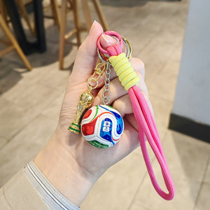 2026 Worldcup Personalized <b>Custom</b> Made High Quality Fashion Trend 3D Football <b>Keychain</b> Made of Zinc Alloy - Product Image 1