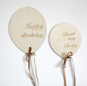 Globo Aerostático <span class=keywords><strong>Feliz</strong></span> Cumpleaños Pascua Graduación Arte Popular Pegatinas <span class=keywords><strong>de</strong></span> Pared Decorativas Caja <span class=keywords><strong>de</strong></span> Madera Decorativa para Habitación Infantil Fotografía - Product Image 5