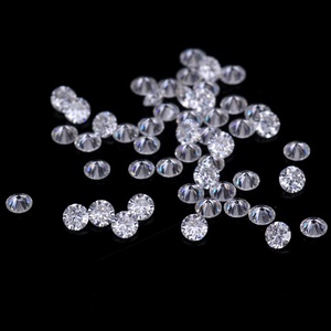 Harga grosir 1.0mm-3.0mm potongan bulat CZ batu longgar sintetis batu permata zirkonia kubik digunakan untuk perhiasan perak - Product Image 3