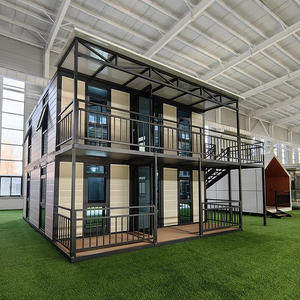 Nueva casa de contenedores expandible de 20 pies y 40 pies, casa móvil impermeable con 2 dormitorios, hecha de panel sándwich y acero - Product Image 1