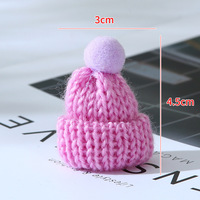 Mini écharpe de Noël chapeau Figure tricoté petite écharpe bricolage jouet accessoires décorations de Noël