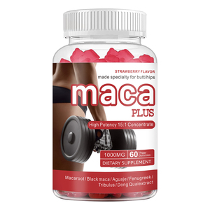 Gomitas de Maca <span class=keywords><strong>Peruana</strong></span> Gelatinizada con Sabor Natural a Frutas, Orgánica, Negra, Roja y Amarilla, 1900 mg por Porción - Product Image 2