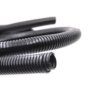Tubo di protezione cavo divisibile in Nylon nero condotto corrugato per isolamento cavi di protezione - Product Image 2